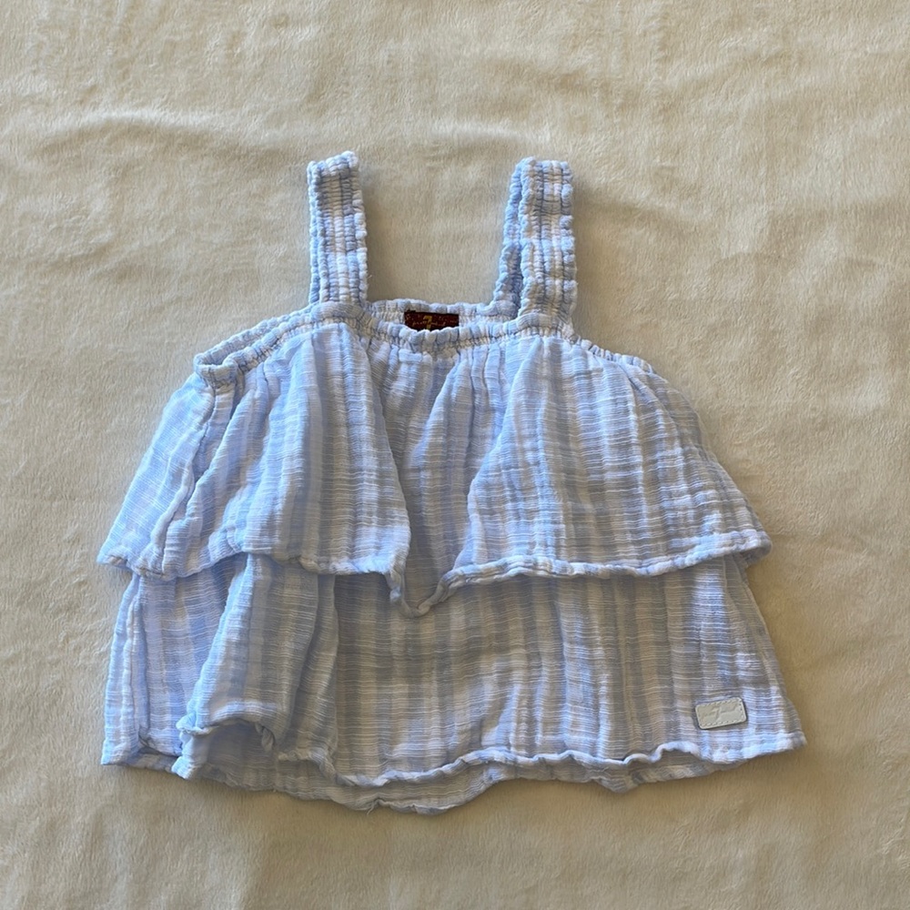7 for all Mankind ruffle tank